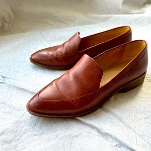 Madewell The Frances Loafer Size 8.5 Caramel Brown Leather